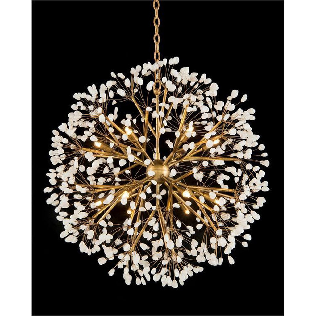 12-Light Gold Quartz Sphere Chandelier / Default Title