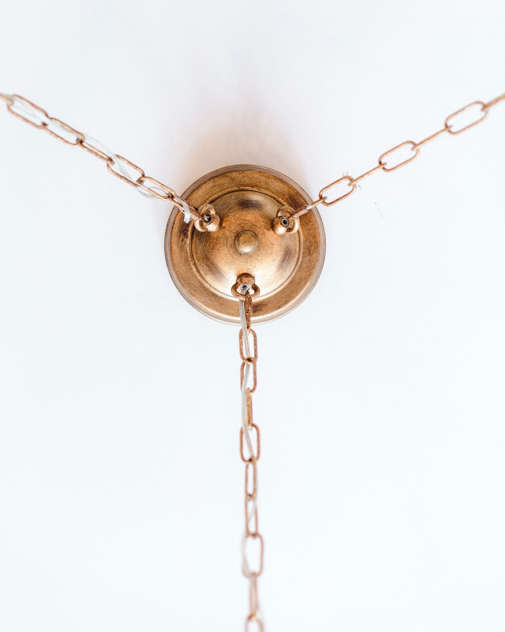 12-Light Gold Quartz Sphere Chandelier