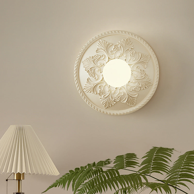30cm French Brown or White Wall Light / Milk Brown Diameter 30cm