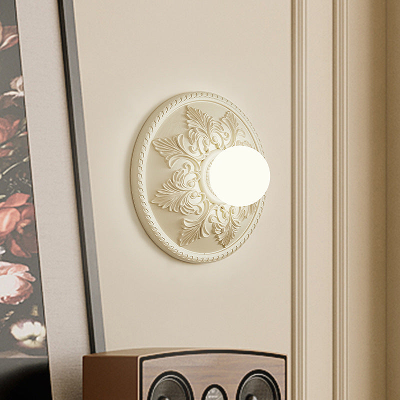 30cm French Brown or White Wall Light