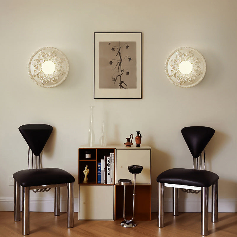 30cm French Brown or White Wall Light
