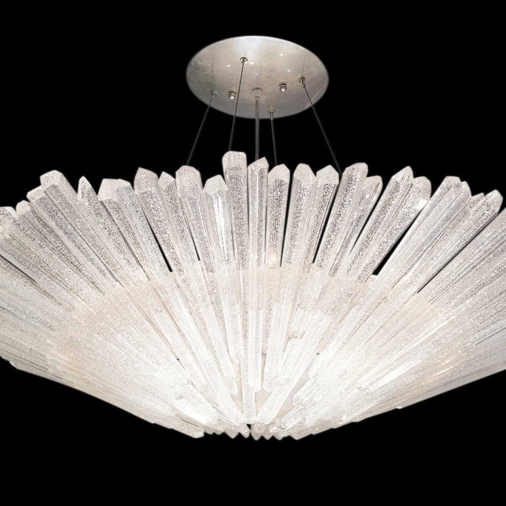 32-Inch Hand-Polished Quartz Pendant