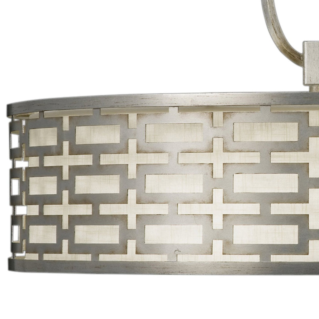 40-Inch Leaf Finish Fabric Pendant Light