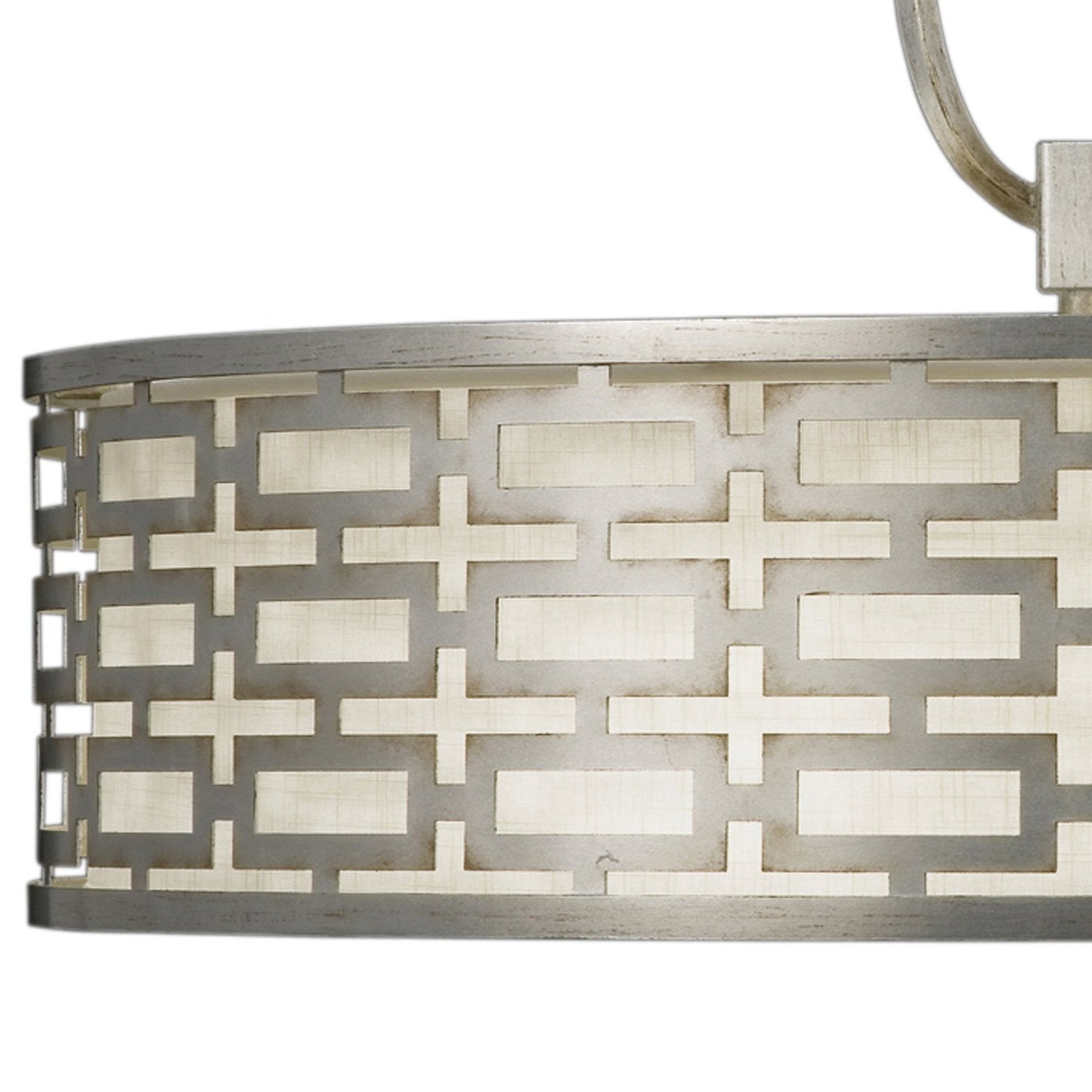 40-Inch Leaf Finish Fabric Pendant Light