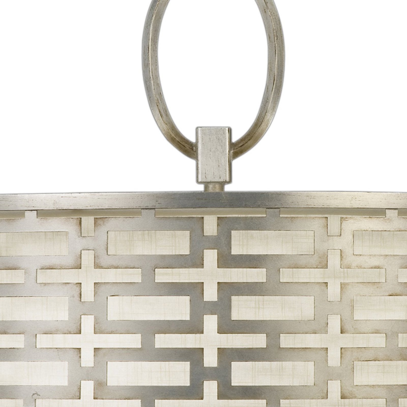40-Inch Leaf Finish Fabric Pendant Light