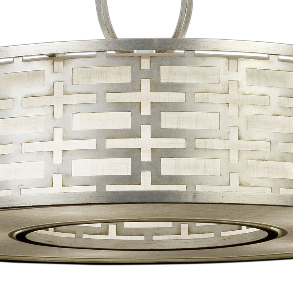 40-Inch Leaf Finish Fabric Pendant Light