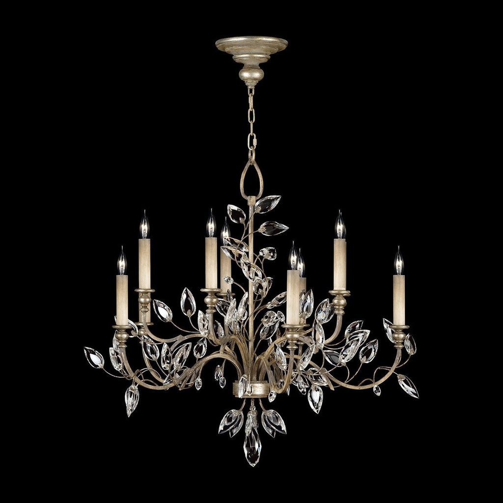 43-Inch Crystal Leaf Chandelier