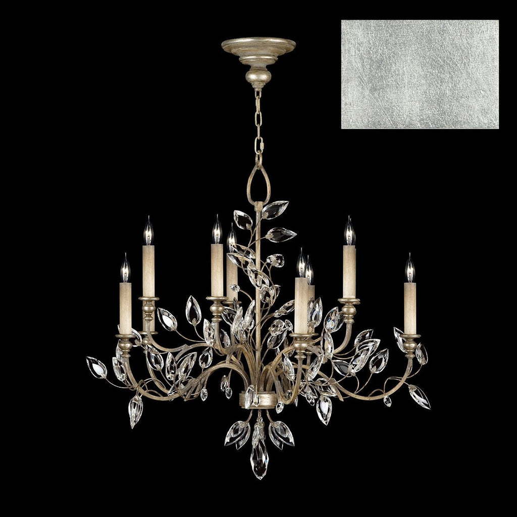 43-Inch Crystal Leaf Chandelier