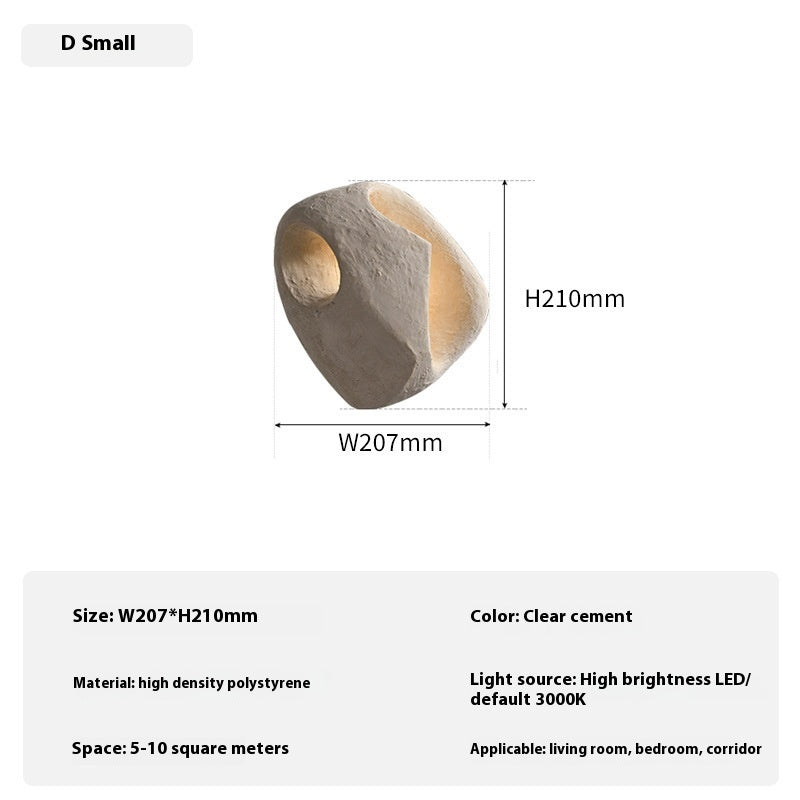 Nordic Bedside Wall Light, Type A–D / Small typeC / Warm Light