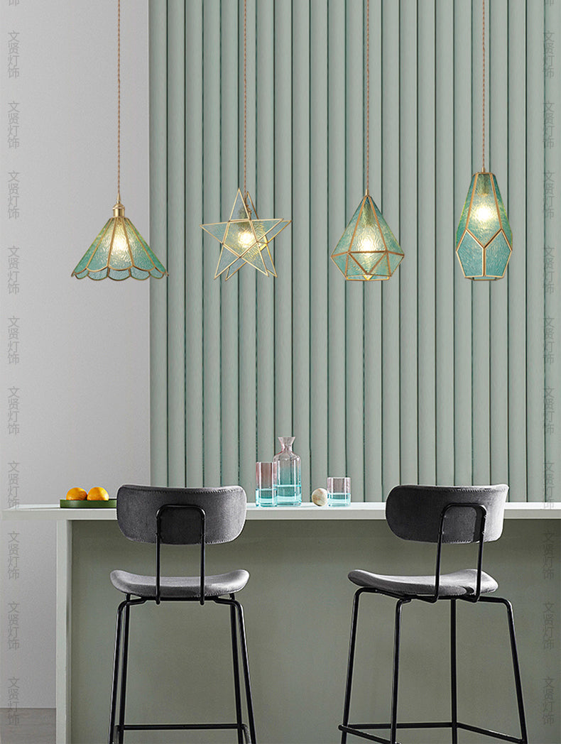 Nordic Fish-Shaped Glass Chandelier