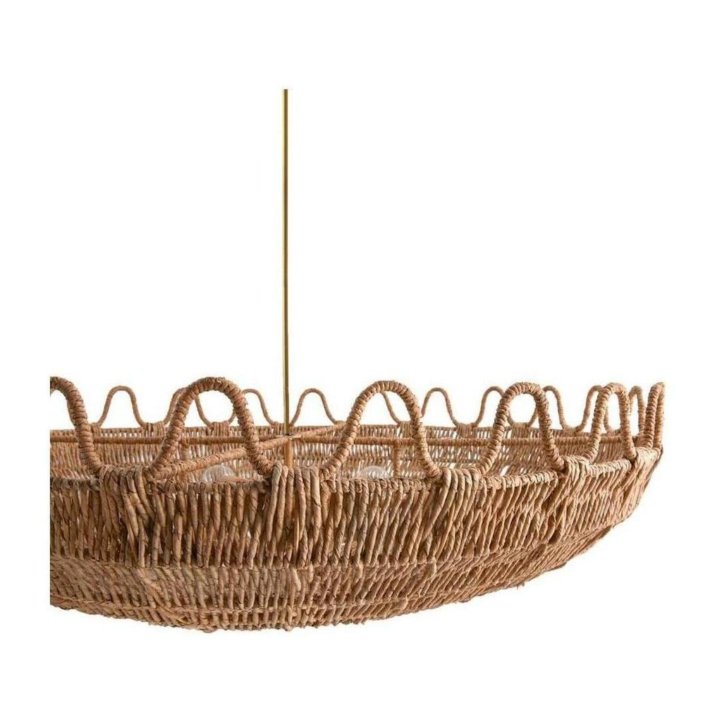 Woven Rope Palm Chandelier
