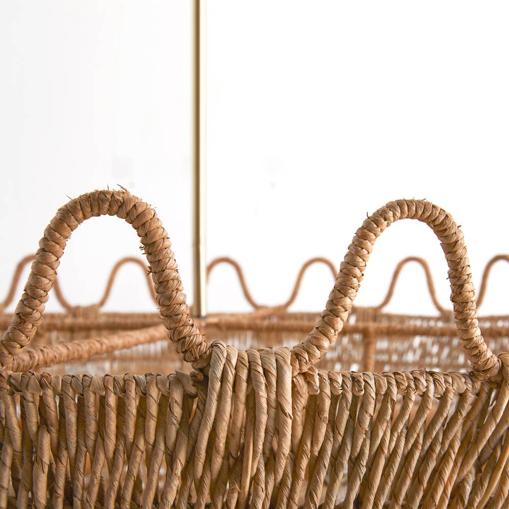 Woven Rope Palm Chandelier